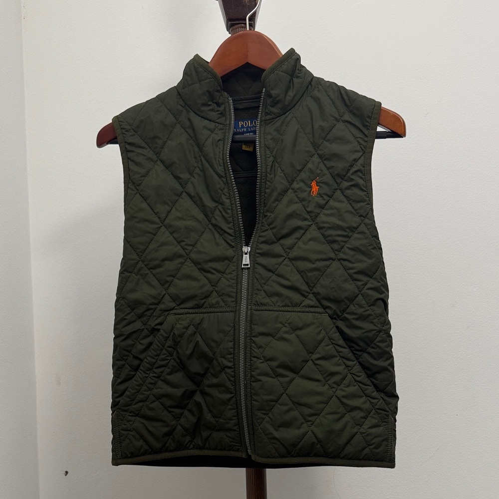 Polo by Ralph Lauren Kids Olive Quilted Vest